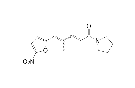 1-[4-methyl-5-(5-nitro-2-furyl)-2,4-pentadienoyl]pyrrolidine