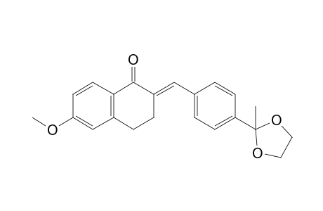 2-[4'-(2''-Methyl-1'',3''-dioxolan-2''-yl)benzylidene]-6-methoxy-1-tetralone