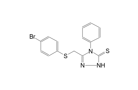 5-{[(4-bromophenyl)sulfanyl]methyl}-4-phenyl-2,4-dihydro-3H-1,2,4-triazole-3-thione