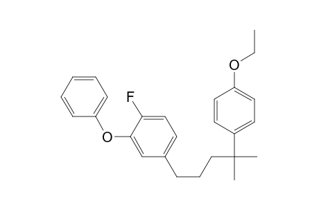 1-(3-phenoxy-4-fluorophenyl)-4-(4-ethoxyphenyl)-4-methylpentane