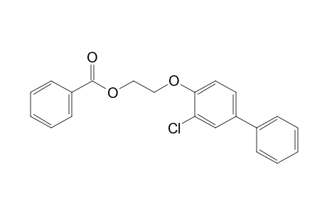 2-[(3-chloro-4-biphenylyl)oxy]ethanol, benzoate