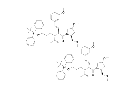 #8H;MAJOR-(2,3-ANTI):(2R,3R)-3-(3-TERT.-BUTYLDIPHENYLSILYLOXYPROPYL)-1-[(2S,4R)-4-METHOXY-2-(METHOXYMETHYL)-PYRROLIDIN-1-YL]-2-[(E)-2-(3-METHOXYPHENYL)-ETHENYL