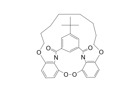 25(5)-TERT.-BUTYL-2,11,13,22-TETRAOXA-23,27-DIAZA-1,12(1,3,2)-25(1,3)-TRIBENZENABICYCLO-[10.10.5]-HEPTACOSAPHAN-24,26-DIONE