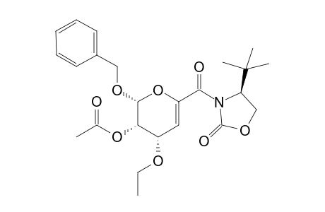 endo-(2R,3S,4S,4'S)-3-Acetoxy-2-benzyloxy-4-ethoxy-6-(carbonyl-4'-tert-butyloxazolodin-2'-one)-3,4-dihydro-2H-pyran