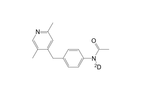 2,5-Dimethyl-4-(4'-acetyldeuterioaminobenzyl)pyridine