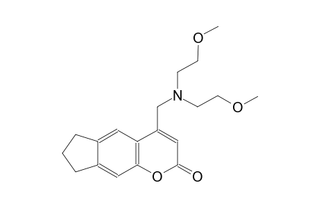 indeno[5,6-b]pyran-2(6H)-one, 4-[[bis(2-methoxyethyl)amino]methyl]-7,8-dihydro-