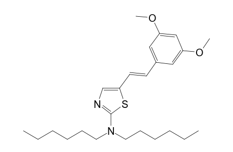 [5-[(E)-2-(3,5-dimethoxyphenyl)vinyl]thiazol-2-yl]-dihexyl-amine