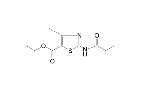 4-methyl-2-propionamido-5-thiazolecarboxylic acid, ethyl ester