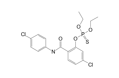 O-[5-CHLORO-2-[(4-CHLOROPHENYL)-CARBAMOYL]-PHENYL]-O,O-DIETHYL-PHOSPHOROTHIOATE