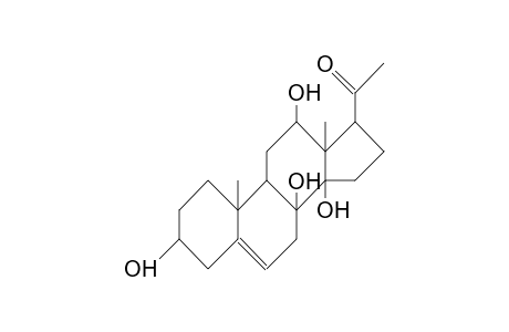 3,8,12,14-Tetrahydroxypregn-5-en-20-one