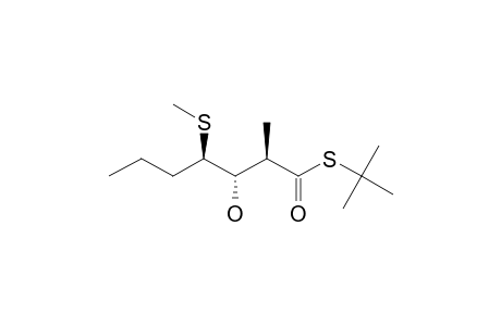 2,5-DIMETHYL-3-HYDROXY-4-(METHYLTHIO)-HEXANOIC-ACID-S-(1,1-DIMETHYLETHYL)-THIOESTER,ISOMER-#A