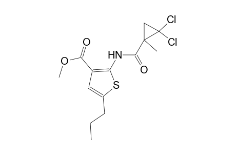 methyl 2-{[(2,2-dichloro-1-methylcyclopropyl)carbonyl]amino}-5-propyl-3-thiophenecarboxylate