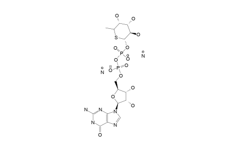 GUANOSINE-5'-DIPHOSPHO-5-THIO-BETA-L-FUCOPYRANOSE-DIAMMONIUM-SALT