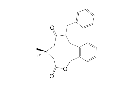 6-BENZYL-3,3-DIMETHYL-5-OXO-8,9-BENZODECENOLIDE