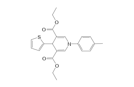 4-Thiophen-2-yl-1-p-tolyl-1,4-dihydro-pyridine-3,5-dicarboxylic acid diethyl ester