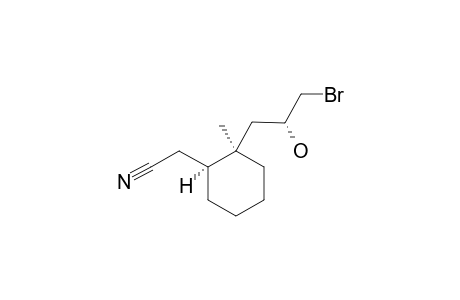 (1'R*,2'S*,2''S*)-[2'-(3''-BROMO-2''-HYDROXYPROPYL)-2'-METHYLCYCLOHEXYL]-ACETONITRILE