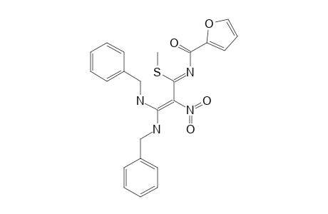 N-(3,3-BIS-(BENZYLAMINO)-1-(METHYLTHIO)-2-NITROPROP-2-ENYLIDENE)-FURAN-2-CARBOXAMIDE