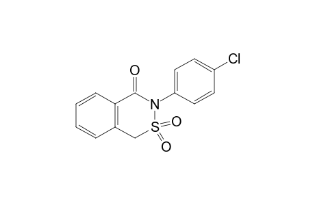 3-(p-chlorophenyl)-1H-2,3-benzothiazin-4(3H)-one, 2,2-dioxide