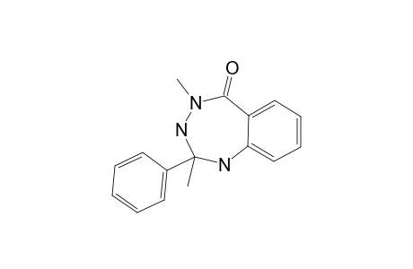 2-METHYL-2-PHENYL-4-N-METHYL-1,2,3,4-TETRAHYDRO-5H-1,3,4-BENZOTRIAZEPIN-5-ONE;RING-FORM