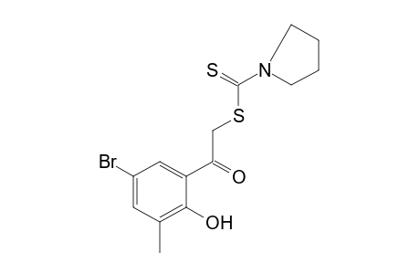 5'-BROMO-2'-HYDROXY-2-MERCAPTO-3'-METHYLACETOPHENONE, 2-(1-PYRROLIDINECARBODITHIOATE)