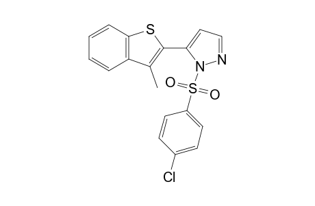 1-[(p-chlorophenyl)sulfonyl]-5-(3-methylbenzo[b]thien-2-yl)pyrazole