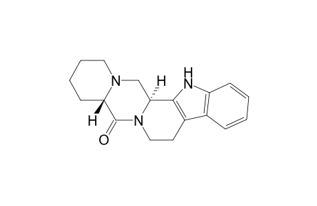 7H-Pyrido[1'',2'':4',5']pyrazino[1',2':1,2]pyrido[3,4-b]indol-5(1H)-one, 2,3,4,4a,8,13,13b,14-octahydro-, trans-(.+-.)-