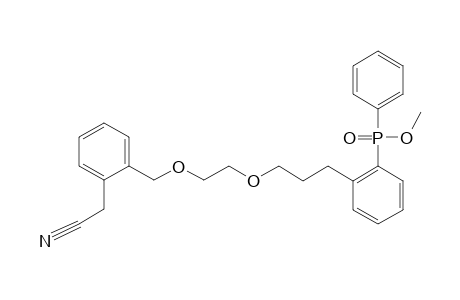 ORTHO-(3-(2'-((ORTHO'-CYANOMETHYL)-PHENYL)-METHOXY)-ETHOXYLPROPYL)-PHENYL-PHENYL-METHYL-PHOSPHINATE