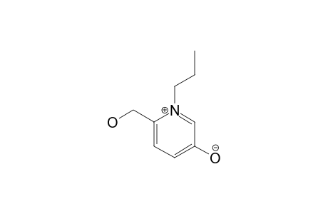 6-HYDROXY-METHYL-1-PROPYL-PYRIDINIUM-3-OLATE