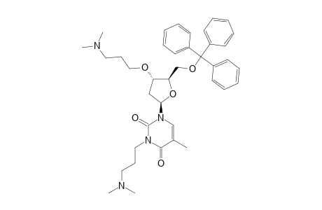 3,3'-O-BIS-(3-DIMETHYLAMINOPROPYL)-5'-O-TRITYLTHYMIDINE