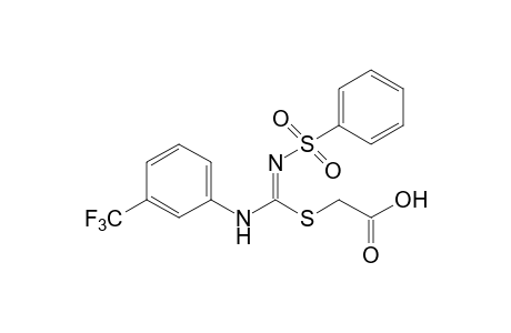 {[N'-(PHENYLSULFONYL)-N-(alpha,alpha,alpha-TRIFLUORO-m-TOLYL)AMIDINO]THIO}ACETIC ACID