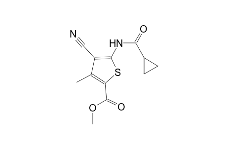 methyl 4-cyano-5-[(cyclopropylcarbonyl)amino]-3-methyl-2-thiophenecarboxylate