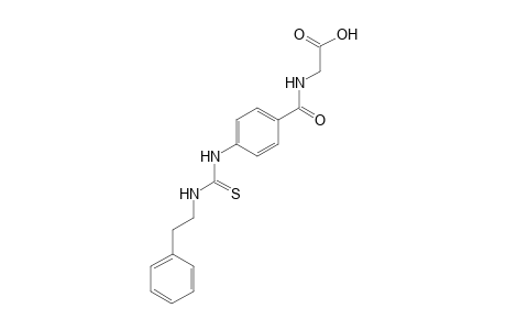 p-(3-phenethyl-2-thioureido)hippuric acid