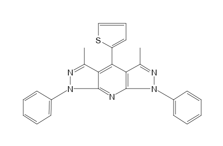 1,7-dihydro-3,5-dimethyl-1,7-diphenyl-4-(2-thienyl)diprazolo[3,4-b:4',3'-e]-pyridine