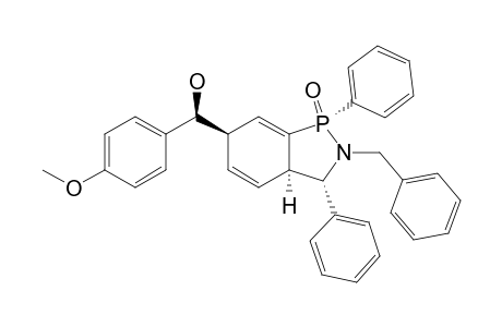 (1RS,3SR,3ARS,6RS,13SR)-2,3,3A,6-TETRAHYDRO-2-BENZYL-6-(1-HYDROXY-PARA-METHOXYPHENYMETHYL)-1,3-DIPHENYLBENZO-[C]-[1,2]-AZAPHOSPHOLE-1-OXIDE