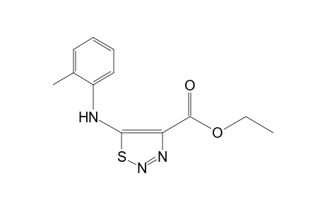 5-(o-toluidino)-1,2,3-thiadiazole-4-carboxylic acid, ethyl ester