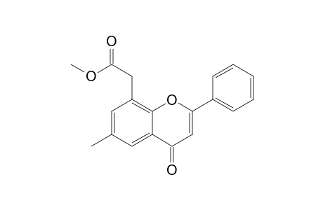 8-(METHOXYCARBONYLMETHYL)-6-METHYL-2-PHENYL-4H-1-BENZOPYRAN-4-ONE