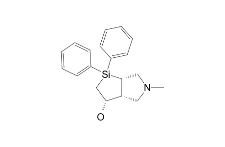 (1R*,4R*,5R*)-7-AZA-2,2-DIPHENYL-4-HYDROXY-7-METHYL-2-SILABICYCLO-[3.3.0]-OCTANE