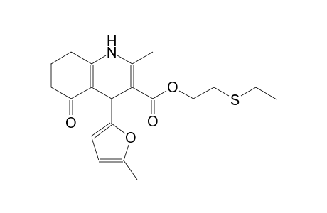 2-Ethylsulfanylethyl 2-methyl-4-(5-methyl-2-furyl)-5-oxo-4,6,7,8-tetrahydro-1H-quinoline-3-carboxylate