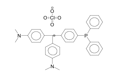 BIS(4-DIMETHYLAMINOPHENYL)-(4'-DIPHENYLPHOSPHINOPHENYL)CARBENIUMPERCHLORATE