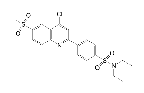 4-chloro-2-[p-(diethylsulfamoyl)phenyl]-6-quinolinesulfonyl fluoride