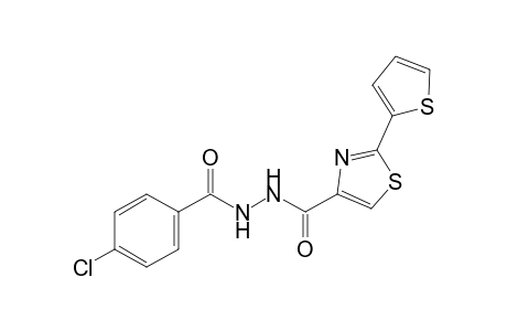 1-(p-chlorobenzoyl)-2-{[2-(2-thienyl)-4-thiazolyl]carbonyl}hydrazine