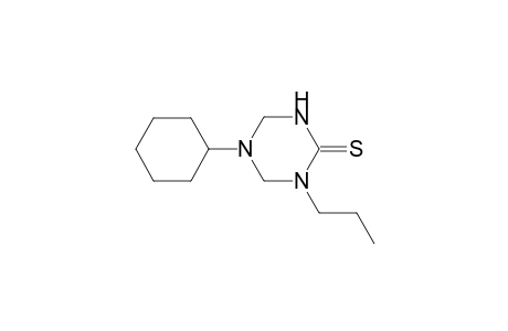 5-cyclohexyl-1-propyltetrahydro-1,3,5-triazine-2(1H)-thione