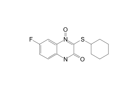 3-(Cyclohexylsulfanyl)-6-fluoroquinoxalin-2(1H)-one 4-Oxide