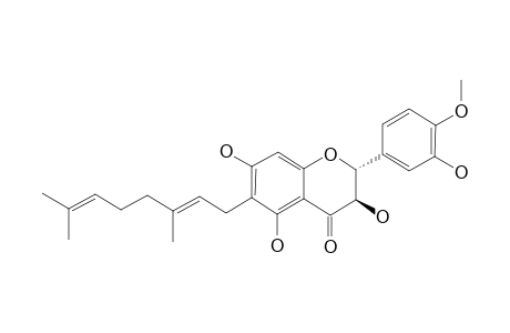 6-GERANYL-3,3',5,7-TETRAHYDROXY-4'-METHOXY-FLAVANONE