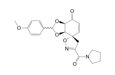 5',6'-[(p-Methoxyphenyl)methylenedioxy]-3-(pyrrolidin-1-ylcarbonyl)spiro[4,5-dihydroisoxazole-5,1'-cyclohex-2'-en-4'-one]