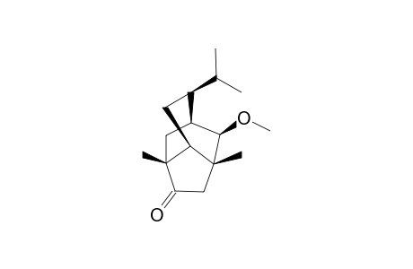 (-)-(1S,3R,6R,7R,9S,10R)-9-ISOPROPYL-10-METHOXY-3,6-DIMETHYLTRICYCLO-[4.3.1.0-(3,7)]-DECAN-4-ONE