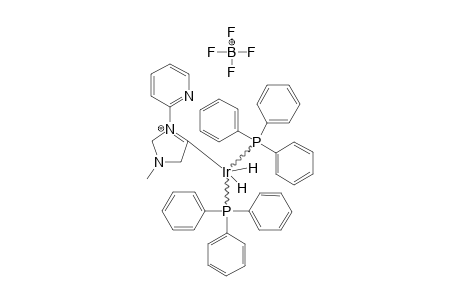 (ETA(2)-C,N)-(N-METHYL-N(1)-(2-PYRIDYL)-IMIDAZOLIDINE-4-YLIDENE)-BIS-(HYDRIDO)-BIS-(TRIPHENYLPHOSPHINE)-IRIDIUM-(III)-TETRAFLUOROBORATE