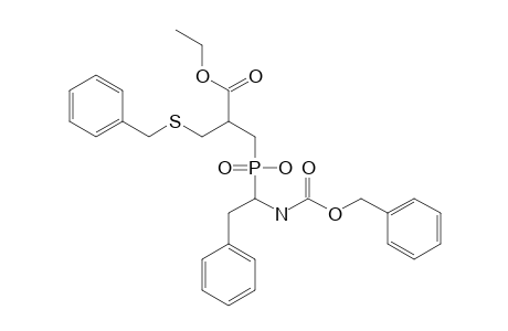 [(R,S)-(R,S)]-2-BENZYLTHIO-2-[(1'-(N-BENZYLOXYCARBONYL)-AMINO-2'-PHENYLETHYL)-HYDROXYPHOSPHINYL]-METHYL-PROPANOIC-ACID-ETHYLESTER