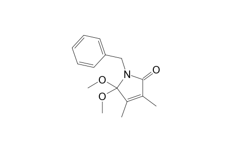 N-Benzyl-5,5-dimethoxy-3,4-dimethyl-3-pyrrolin-2-one