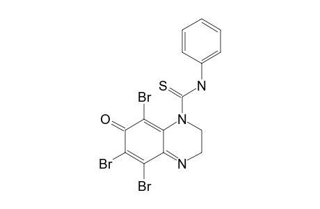 5,6,8-Tribromo-7-oxo-N-phenyl-2,3-dihydroquinoxaline-1(7H)-carbothioamide